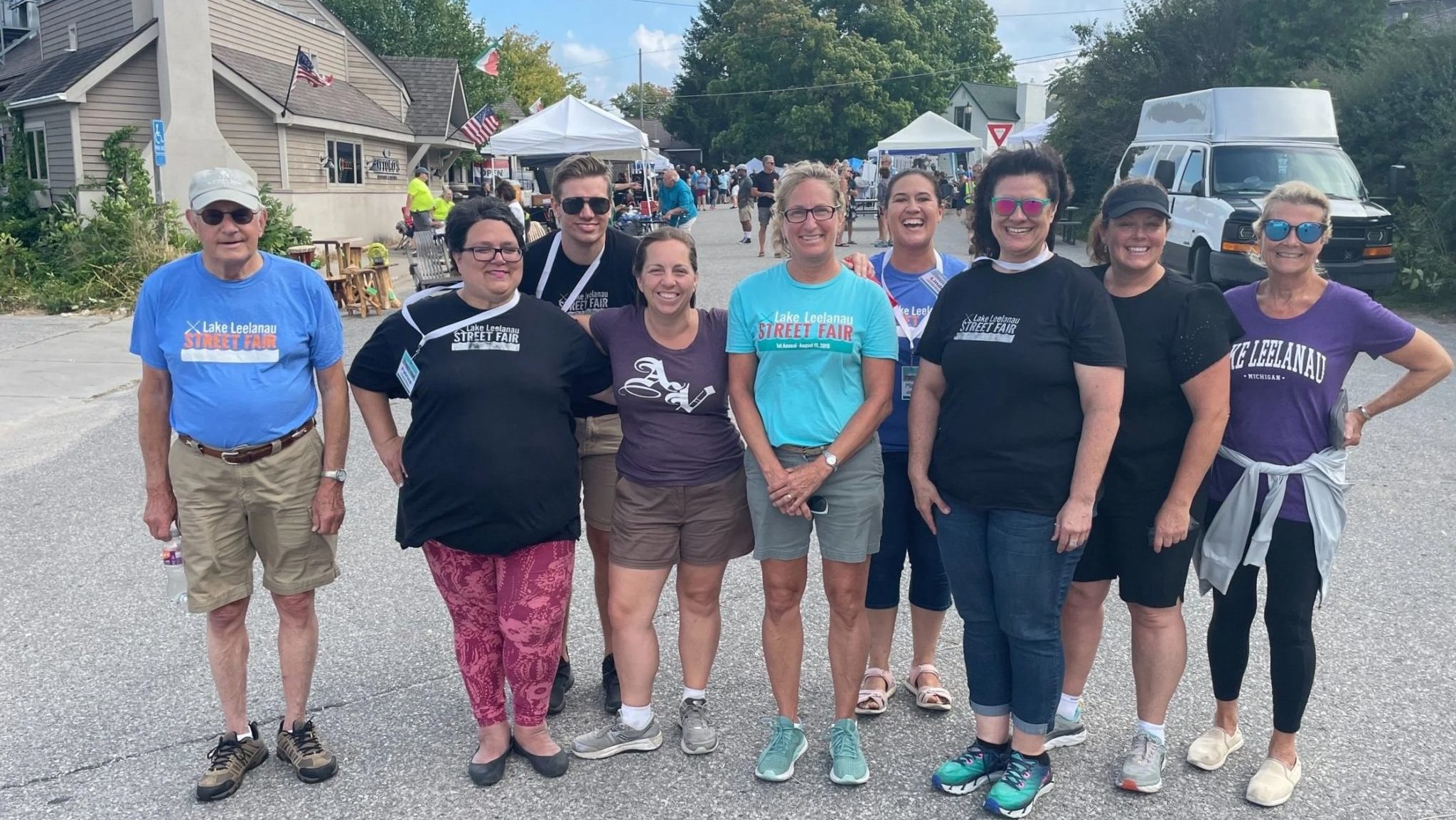Friendly people at the Lake Leelanau Street Fair