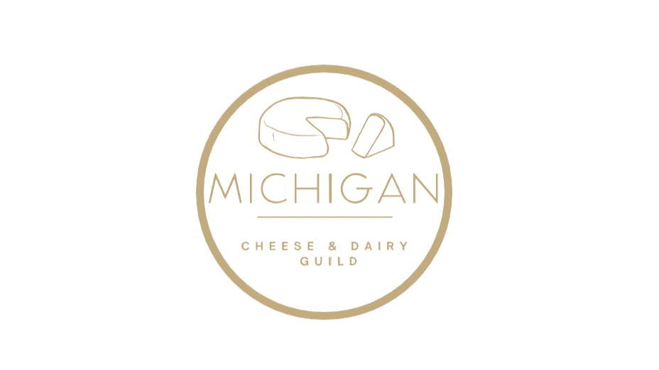 Drawn logo for the Michigan Cheese and Dairy Guild